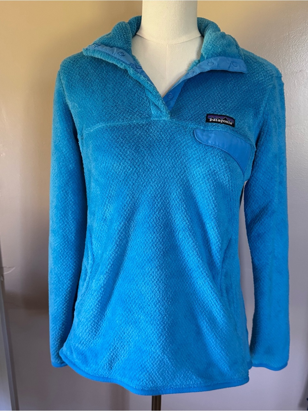 Patagonia Women’s Bright Turquoise Teddy Fleece Jacket